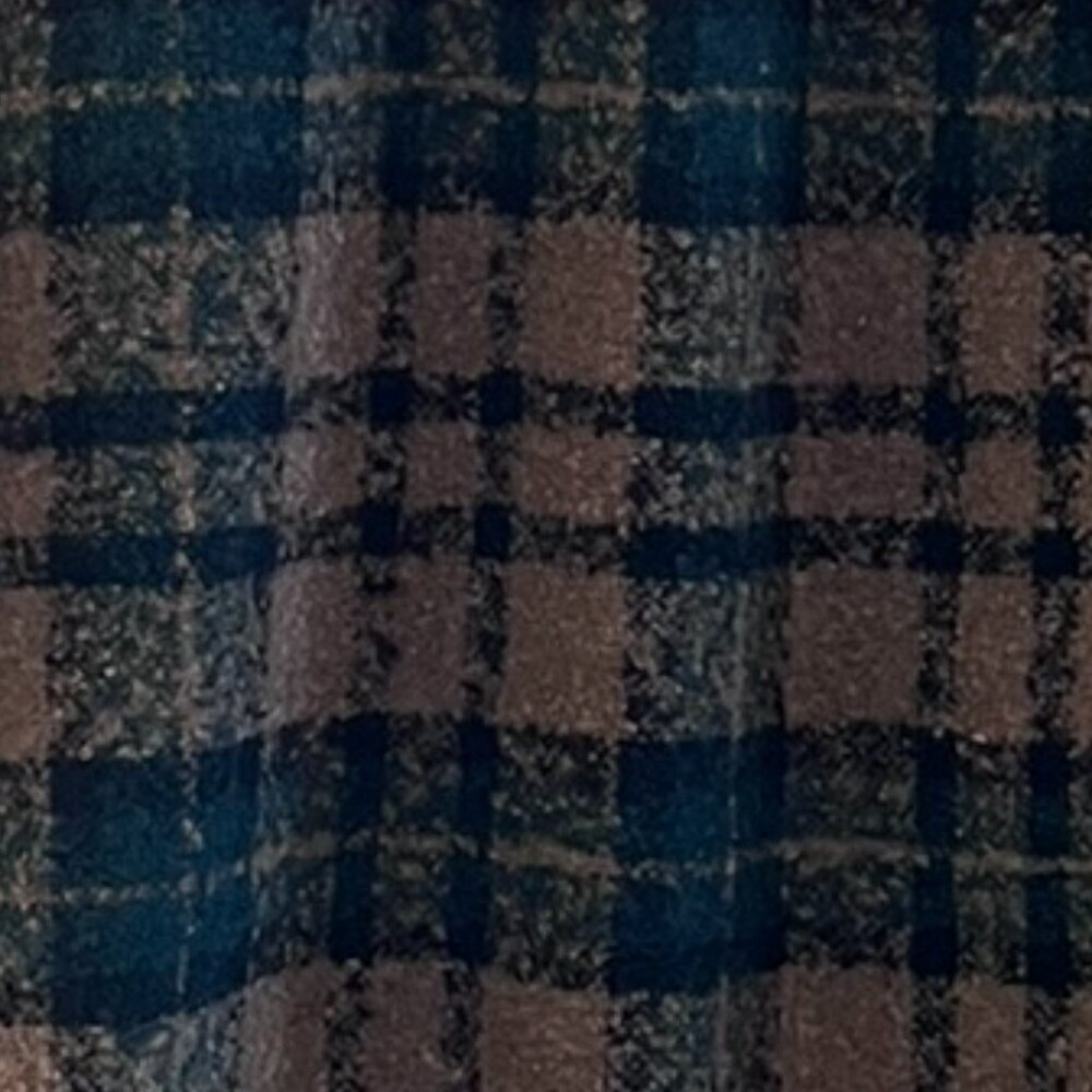 MNML Men's Over-Sized Warm Loose Woven Flannel Plaid Shirt/Shacket Sz Med - Picture 5 of 8